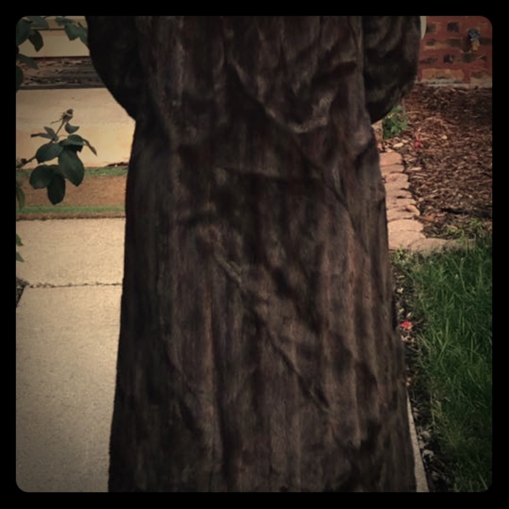 Brown Mink fur coat